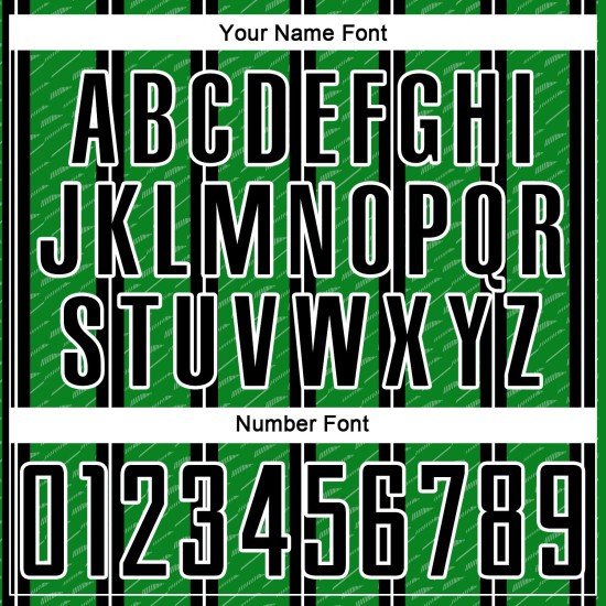 Aangepast zwart grasgroen-wit gesublimeerd voetbaltenue-shirt