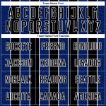 Aangepast zwart koninklijk-wit voetbaltenue sublimatieshirt