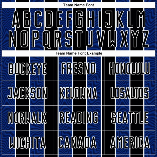 Aangepast zwart koninklijk-wit voetbaltenue sublimatieshirt