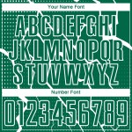 Aangepast Kelly Green White Lightning Sublimatie Voetbaltenue Jersey