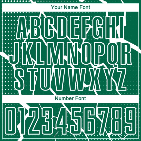Aangepast Kelly Green White Lightning Sublimatie Voetbaltenue Jersey