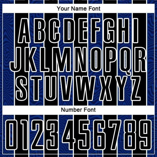 Aangepast zwart koninklijk-wit voetbaltenue sublimatieshirt